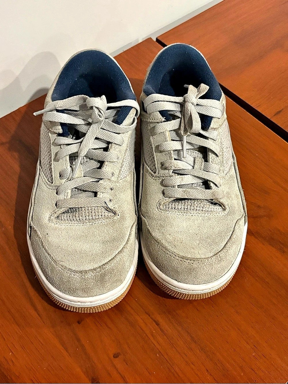 Nike Air Jordan 4 Retro Sneakers US 5.5Y Gray Blue